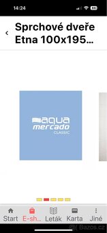 Sprchové nové dveře ETNA CHROM 100x195 - 3