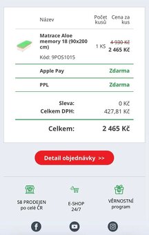 Postel IKEA + matrace alel vera - 3