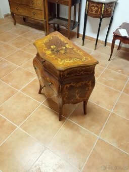 Luxusní barokní komoda | břichaté tvary | intarzie - 3