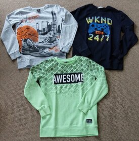 Chlapecká mikina, svetr, tričko dlouhý rukáv 152/158/164 - 3