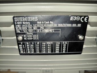 Prodám elektromotor Siemens 5.5 KW - 3