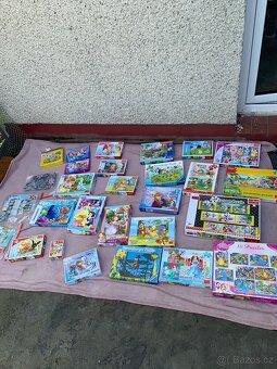 Obří sbírka puzzle (princezny, i dřevěné, Krtek, Disney.. - 3