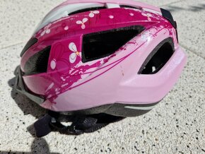 Prodám dětskou cyklistickou helmu - růžová vel. 49-54 - 3