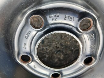 5x110 rezerva R15 opel 6,5Jx15 ET33, slusny vzorek - 3