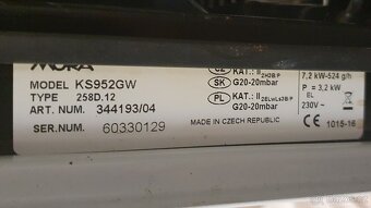 Prodam sporak Mora KS 952GW - 3
