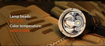 svítilna EDC Wurkkos TD07 1300 L, USB, LED, 479 metrů - 3