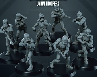 Star Wars figurky - 3D tisk - jednotlivé sety - 3