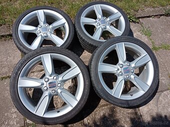 Obutá Alu kola 18ky 5x112 pneu 99% SEAT ŠKODA AUDI VW FORD - 3