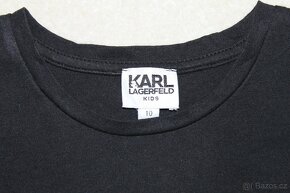 Černé dívčí tričko Karl Lagerfeld vel. 134/140 - 3
