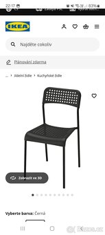 Černý stůl se dvěma židlemi - 3