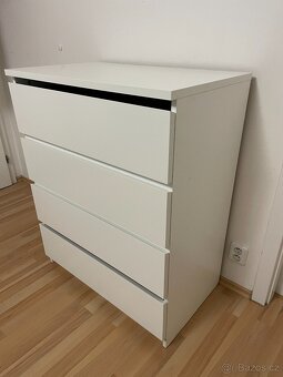 Komoda IKEA Malm bílá 80x100 cm - 3
