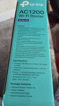 Prodám Wi-Fi router TP-Link Archer C6 (AC1200) - 3