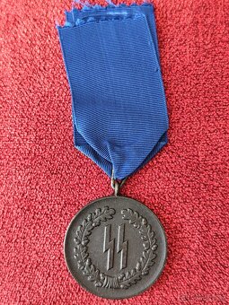 Služební vyznamenání Waffen SS za 4 roky- expertiza, vzácné - 3