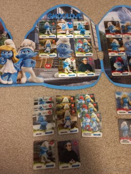 Šmoula / sběratelské 3D kartičky šmoulové - 3