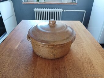 VINTAGE KAMENINOVÝ HRNEC GRÉS & POTIERS DIGOIN Z FRANCIE - 3