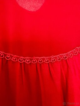 Červená společenská halenka - 3