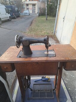 Retro šicí troj Singer - č.1 - 3
