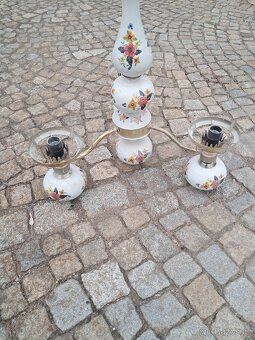 Starý porcelánový lustr - 3