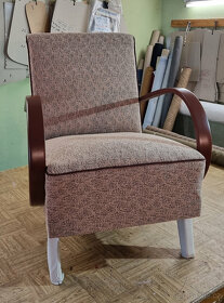 Retro křeslo TON 1950 (Jindřich Halabala), nově renovováno - 3