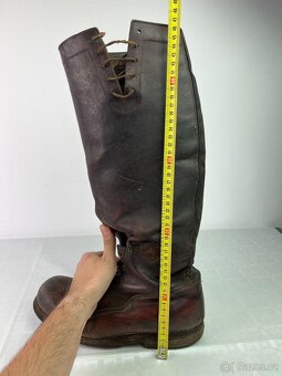 Stará Četnická bota - vysoká, kožená, číslovaná - 3