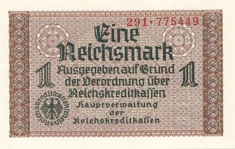 100ks balíček 1 Reichsmark 1939 ve stavu Unc - 3