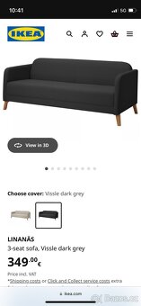 IKEA 3 Seat Linanäs Couch - 3