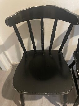 4x dřevěná židle - 3