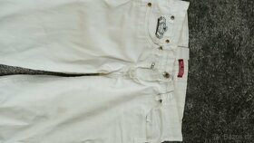 krásné bílé úzké skinny rifle zn. C&A vel. 158 - 3