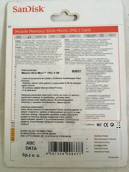 Sandisk Memory stick micro M2 8GB - 3