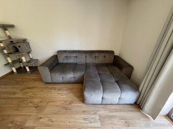 Čtyřmístná rohová pohovka „Kendal Dark Grey” – pravostranná - 3