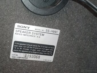 Zesilovač SONY TA-F445R+SONY REPRO 8ohm, 100w max - 3