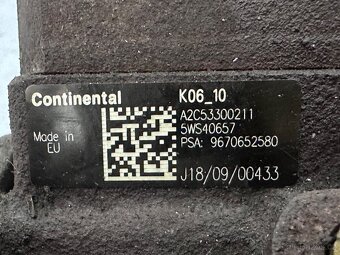 Vstřiky čerpadlo rail Continental 1,6 Hdi - 3
