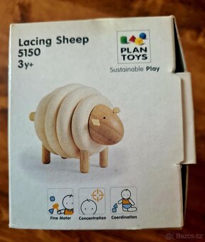Montessori (edukativní) ovečka-NOVÁ,původní balení(PLAN TOYS - 3
