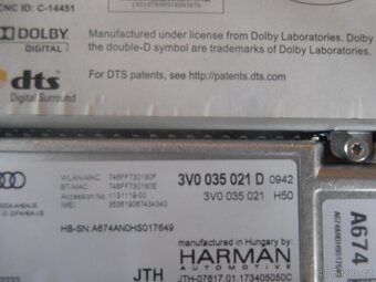 3V0 035 021 D Jednotka MIB2 nav. columbus Superb 3 - 3
