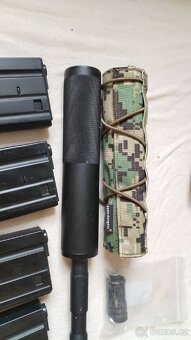 M4 celokov+výbava,helma,vesta, brýle,kukla, sekundárka - 3