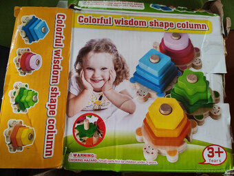 Dřevěná skládačka a vkládačka želva - 3