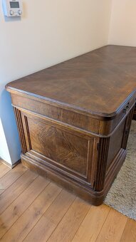 Starožitný psací stůl z masivu - 3