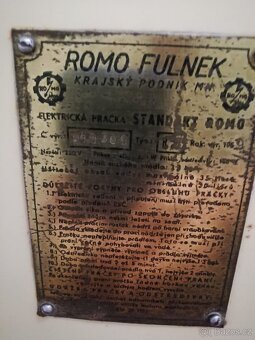 Stará retro pračka ROMO - 3