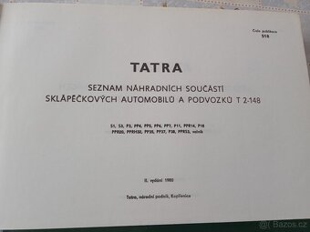 Nabízím katalog náhradních dílů na Tatra 148 - 3