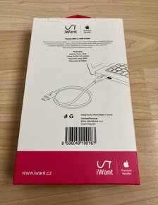 iWant USB-C pletený datový/nabíjecí kabel 1,8m - 3