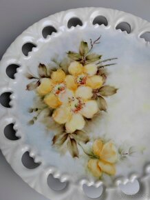 Vintage porcelánový talíř v květinovým vzorem - 3