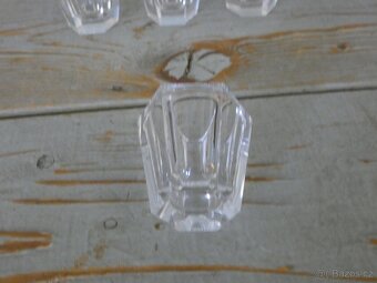ART DECO panák BOHEMIA GLASS ČSR - štamprle - 3