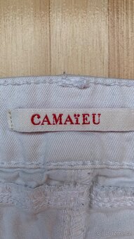 Džínové bílé 3/4 kalhoty zn. Camayeu vel. 38-40 - 3
