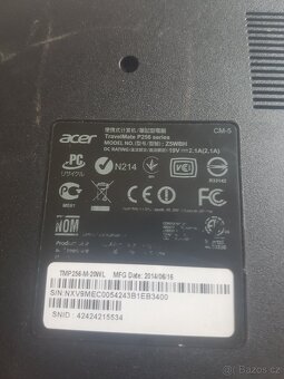 Prodám acer TRavelmate P256 serie na dily - 3