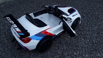 Dětské autíčko Mamido BMW M6 GT3 2 x 45W bílá - 3