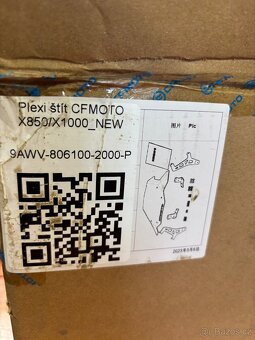CFMOTO X625 a x450/520 plexi štít - 3
