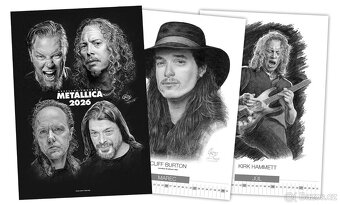 Predám LP Metallica + kreslený kalendár portrétov Metallica - 3