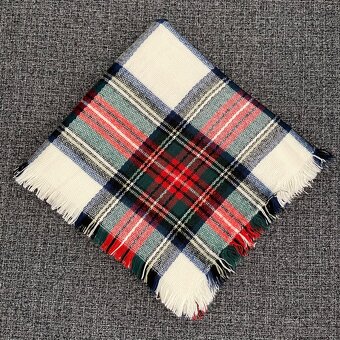 Dámský zimní pléd šála šátek vel. 150×150 cm - 3