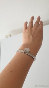 Ocelový náramek se srdíčkem ve stylu Tiffany - 3