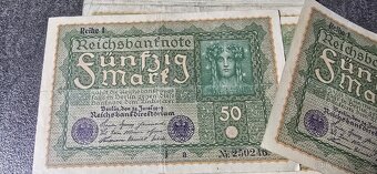 Bankovky 50 Marek rok 1919 - 3